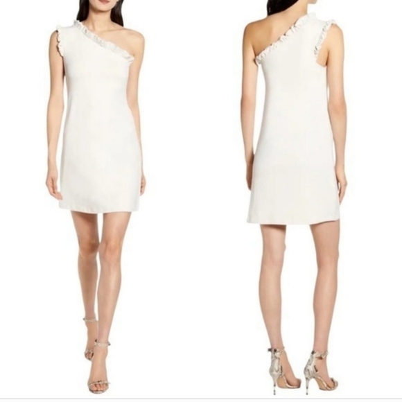 Susana Monaco, One Shoulder Dress, Dazzling Blue, Size Large - Picture 6 of 6